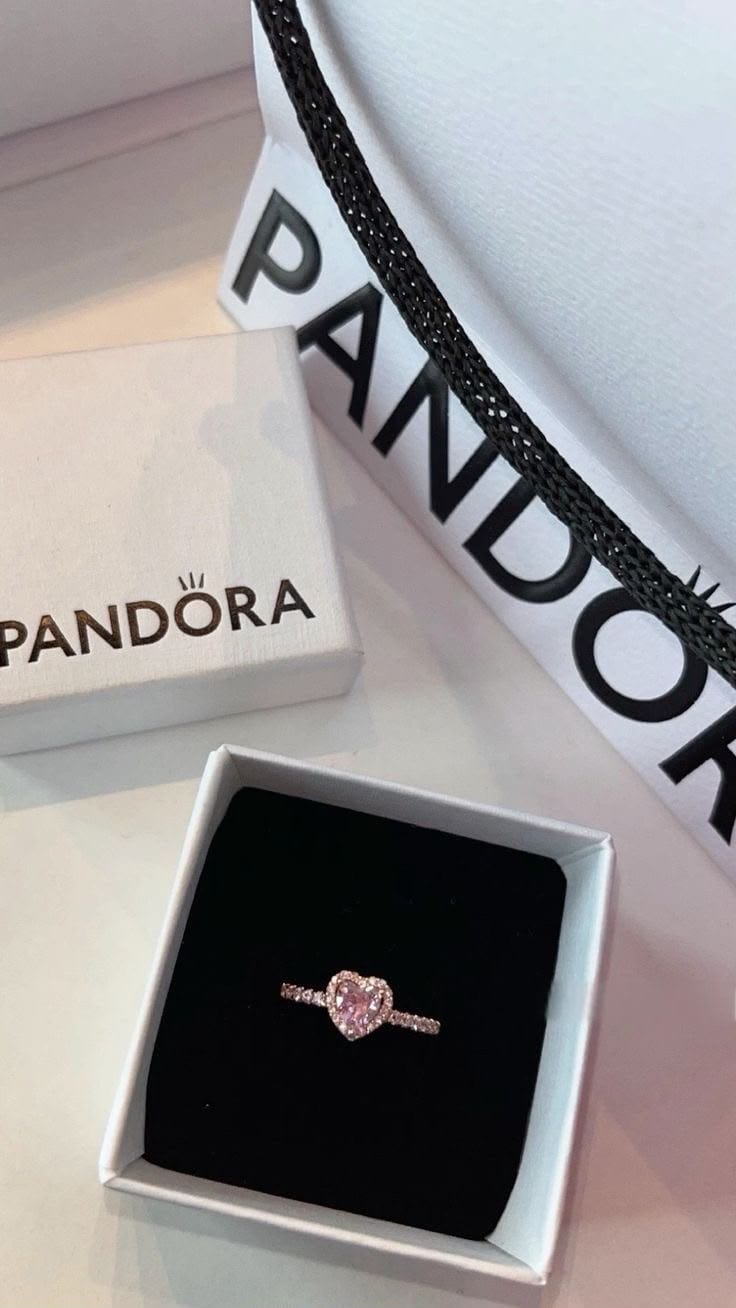 Customer photo review of Anillo Corazón Rosado PLATA 925