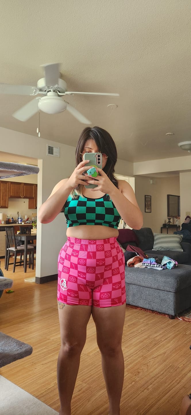 Customer photo review of Wand Pattern Seamless Shorts