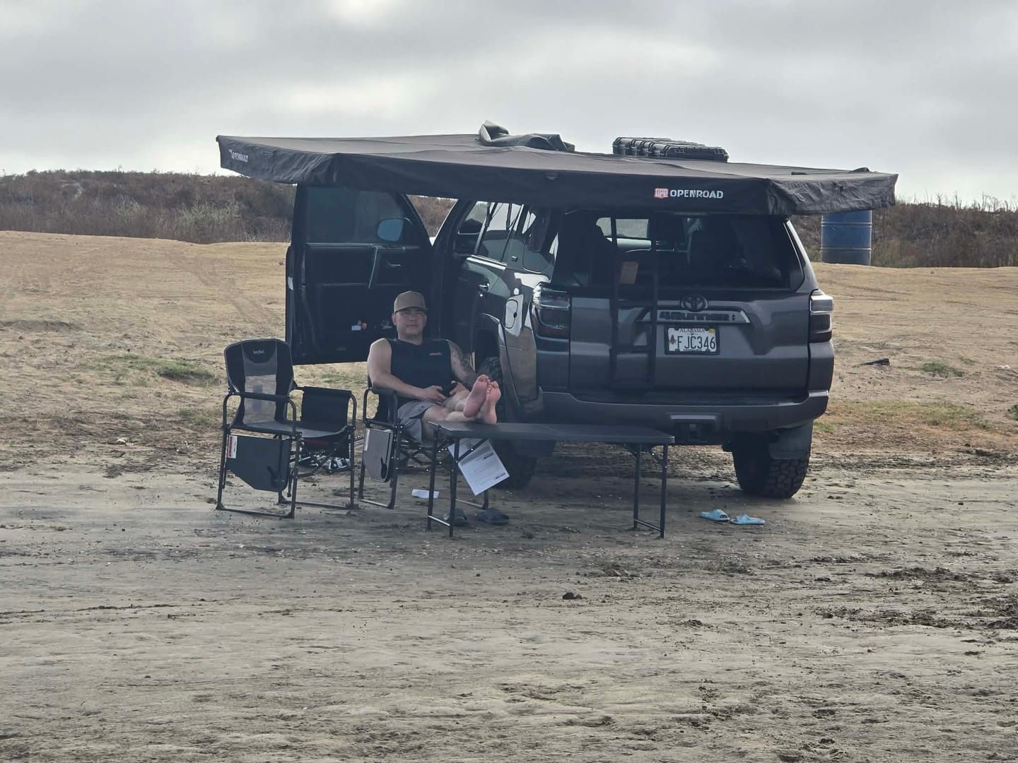 Customer photo review of OPENROAD  270 Free Standing Awning for Camping-Adventure Series