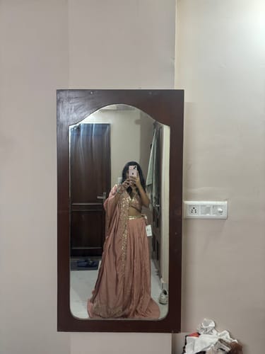 Customer photo review of Alaya Mehfil Blush Pink Lehenga Set