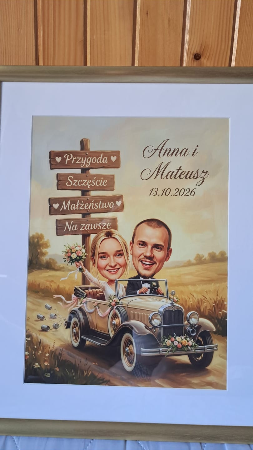 Customer photo review of Para Młoda #1 - Karykatura ze zdjęcia