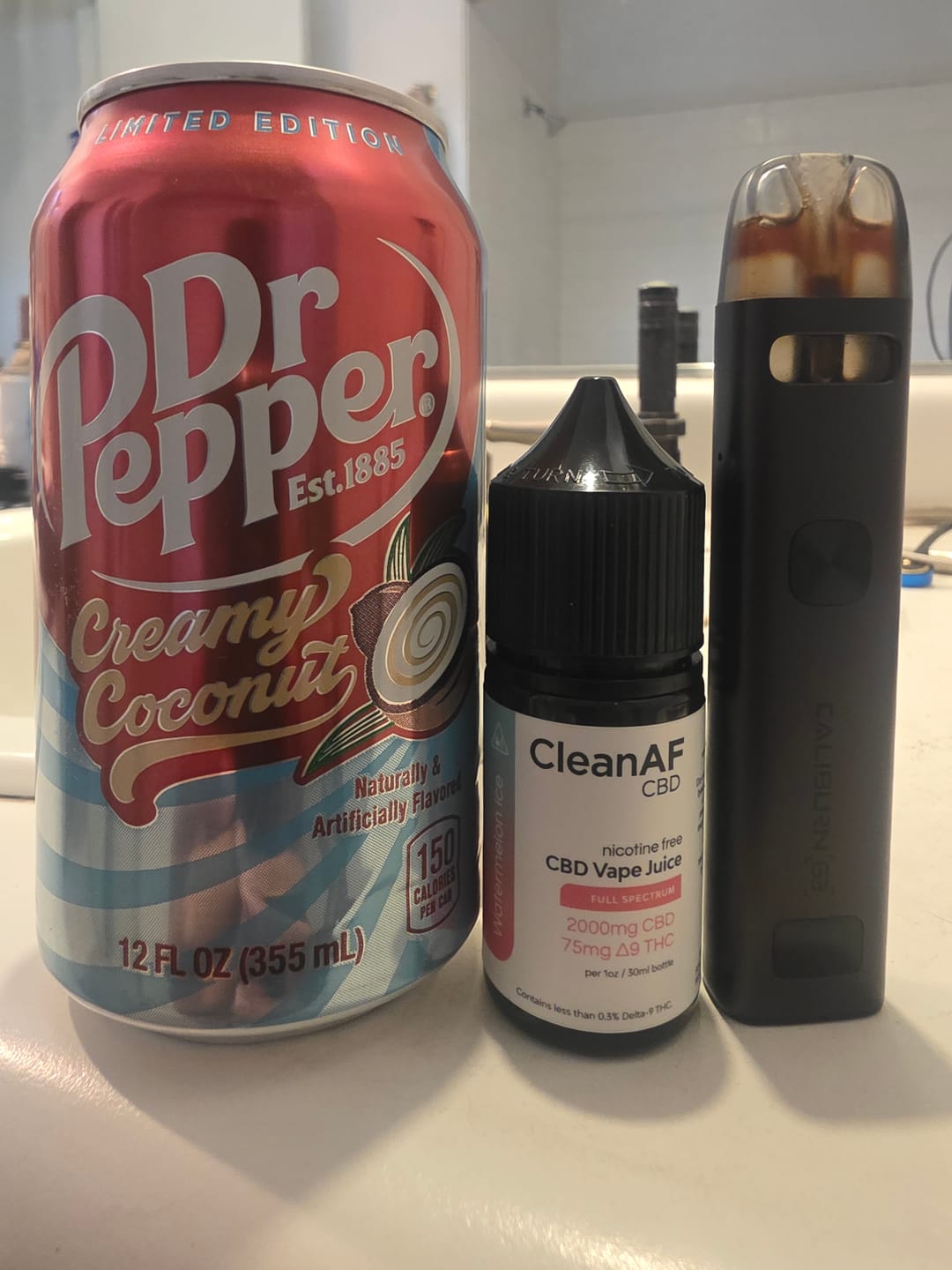 Customer photo review of Watermelon Ice THC Vape Juice