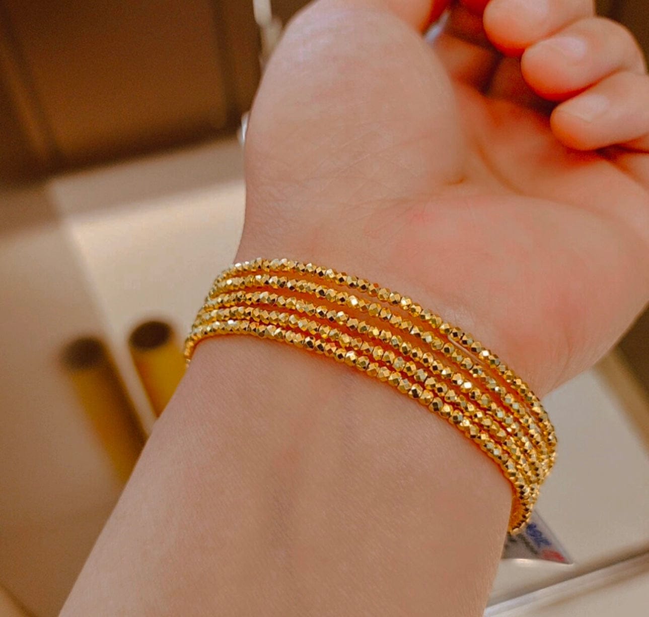 Customer photo review of Ruthanne Bracelet Set | 24k Gold Plated