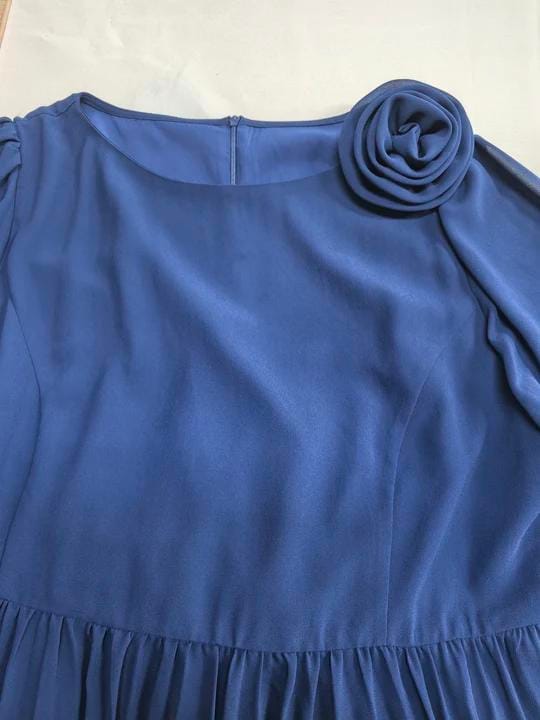 Customer photo review of Chiffon 3D Floral Long Sleeves Dress