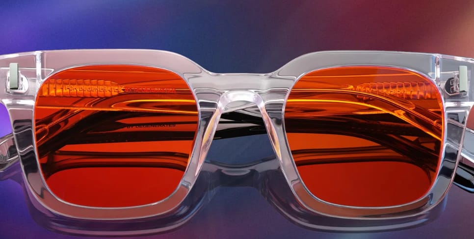 Customer photo review of The Aston Clear Blue Light blockers 2.0