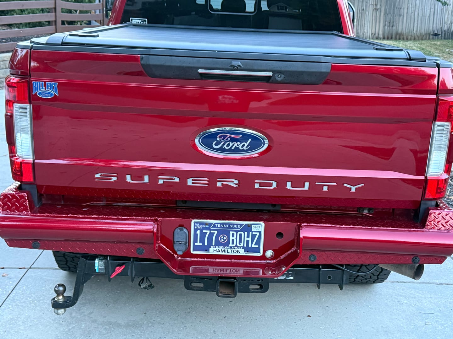 Customer photo review of Tailgate Letter Inserts Fits 2017-2019 Ford Super Duty