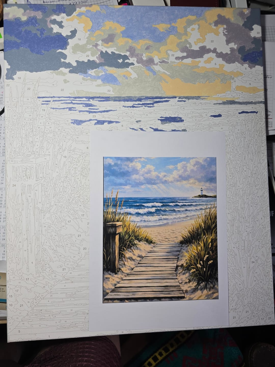 Customer photo review of Malen nach Zahlen - Sehnsucht nach Meer
