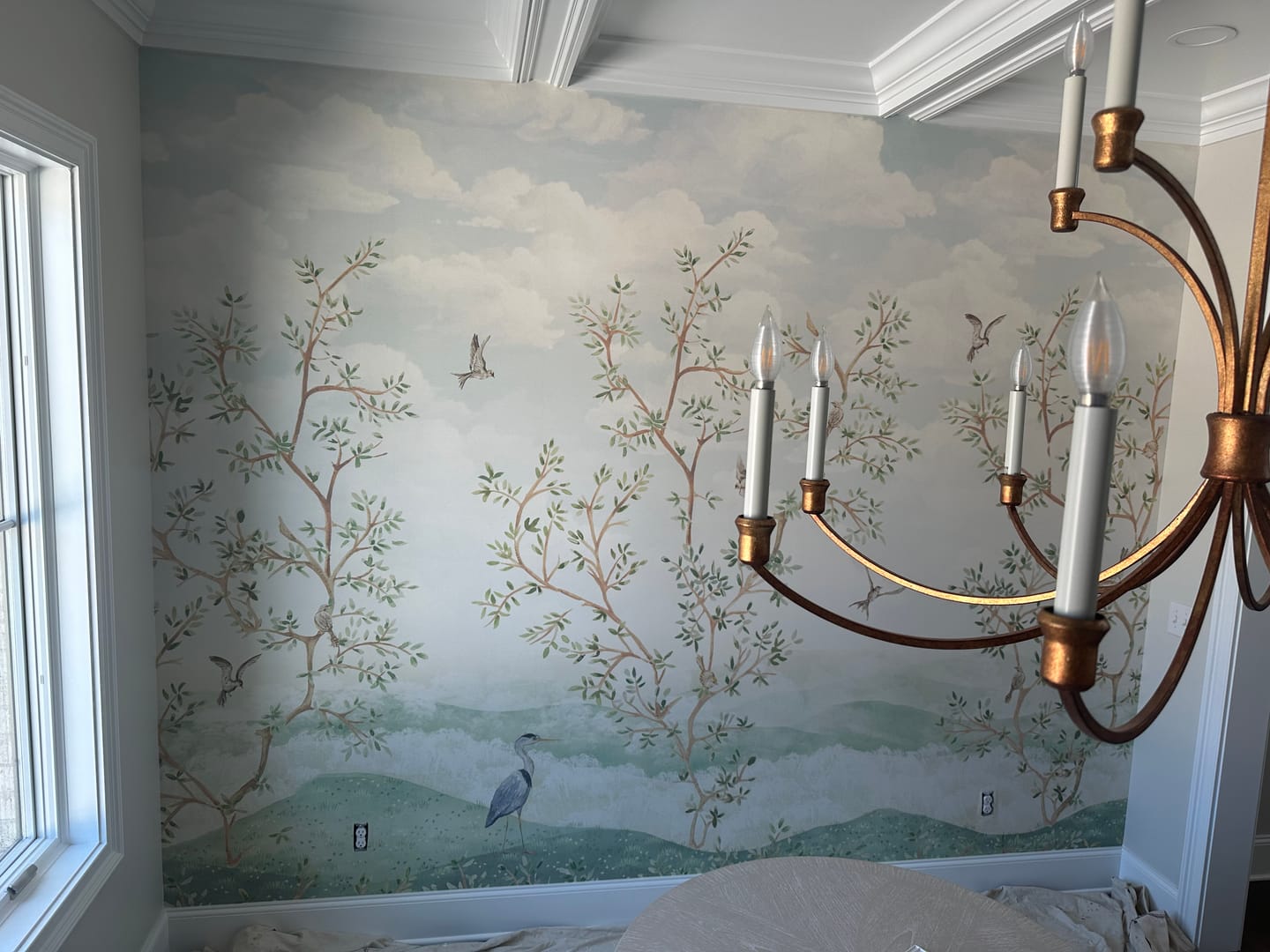 Customer photo review of Harper - Chinoiserie Trees Wallpaper Mural