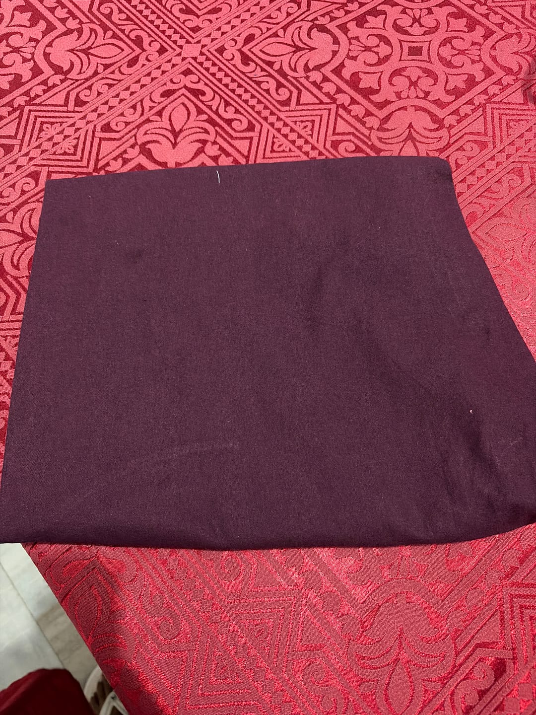 Customer photo review of Women Wine Cotton Pant