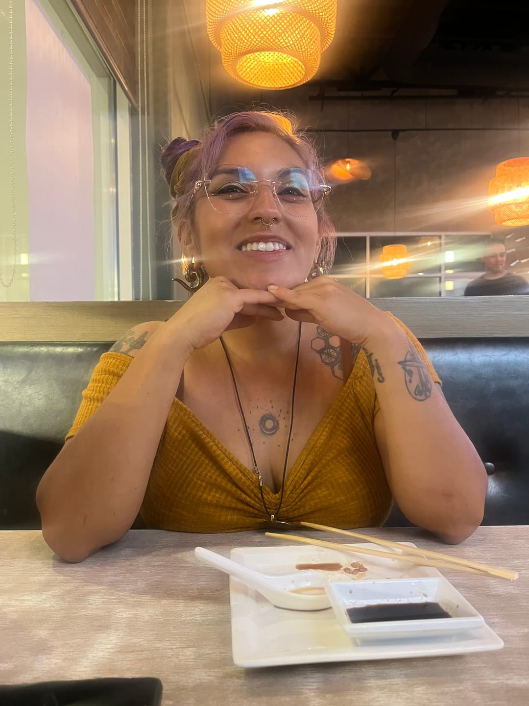 Customer photo review of Aria Eyeglasses