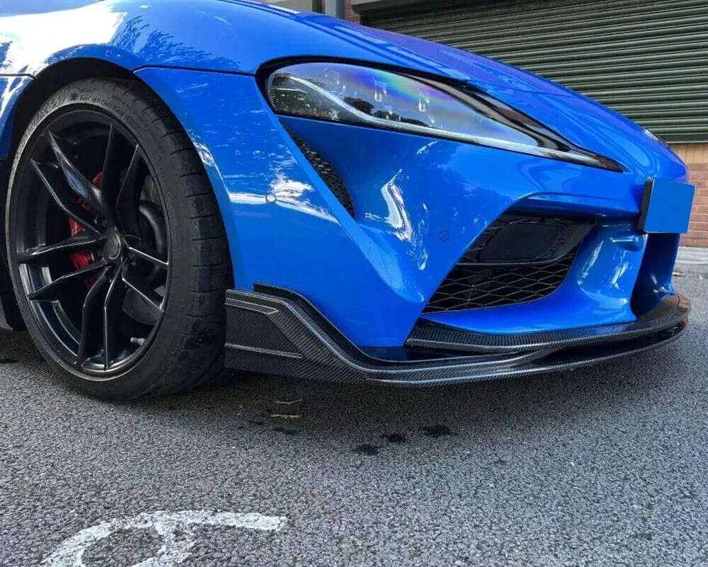 Customer photo review of Toyota Carbon Fiber M'Z Speed Style Front Splitter for Supra A90