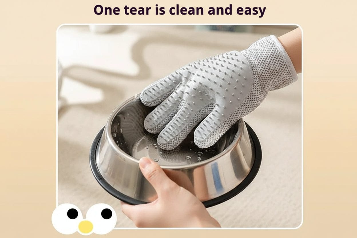 Customer photo review of De-Shedding Glove