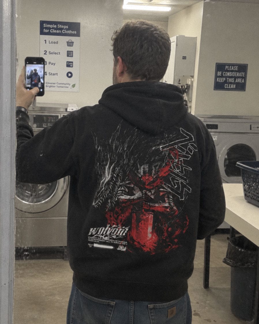 Customer photo review of Berserk | Guts – The Struggler Hoodie