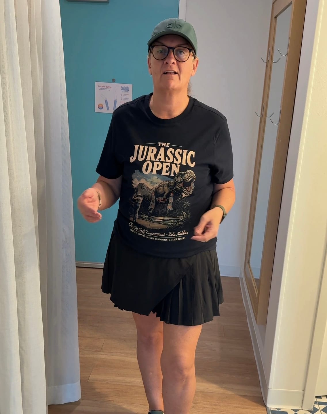 Customer photo review of Jurassic Open Golf T-Shirt