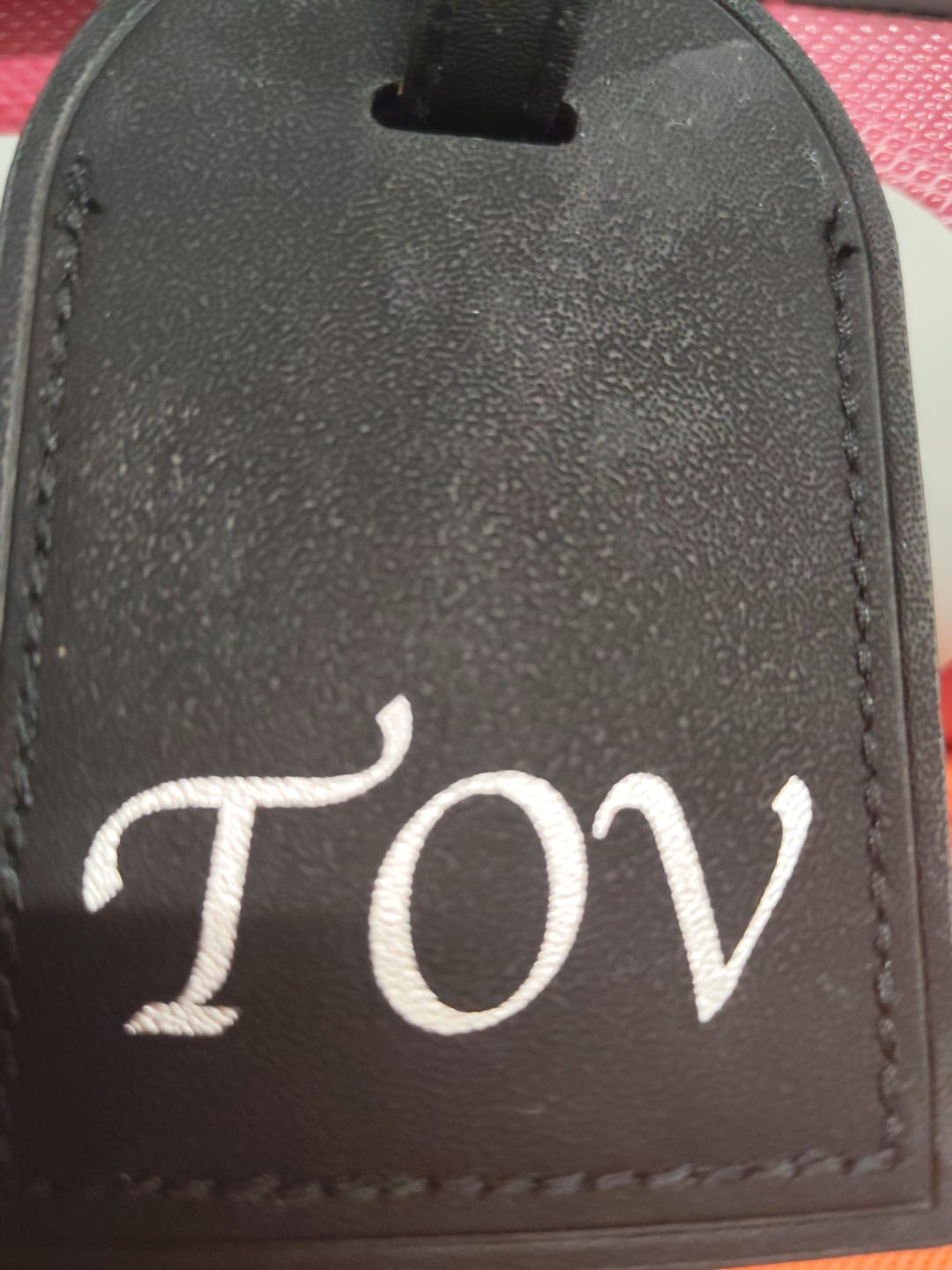 Customer photo review of GIFT Black Luggage Tag