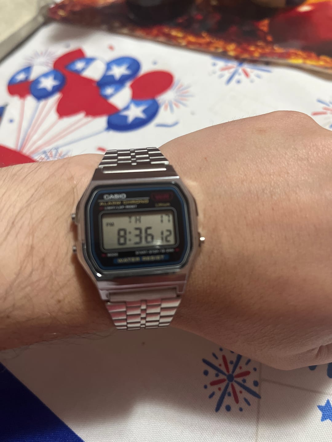 Customer photo review of Reloj Casio Vintage A159WA-N1DF Plateado MADE IN JAPAN