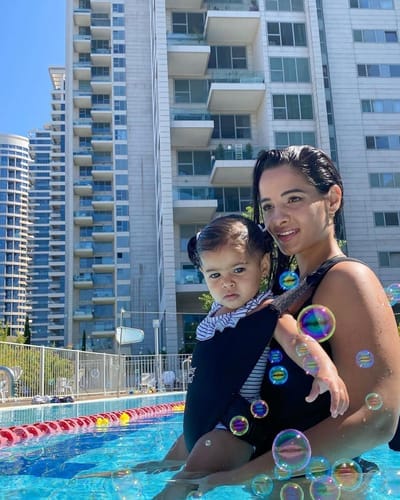 Customer photo review of WaterLand Baby Carrier