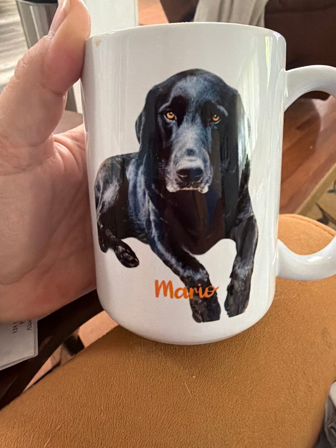 Customer photo review of Watercolor Realistic Portrait  - Personalized Mug