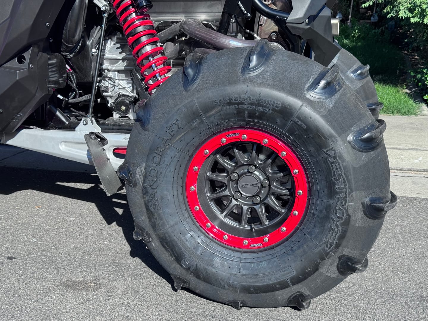 Customer photo review of 35 x 13.5 x 15-Inch Slider Paddle Tires By Sandcraft