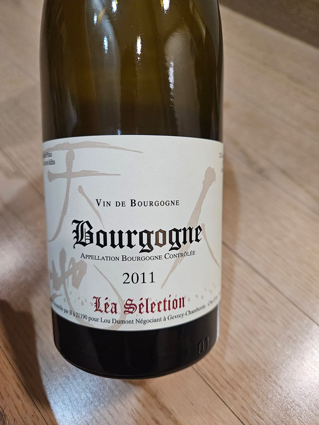 Customer photo review of Lou Dumont LEA Selection Bourgogne Blanc 2011