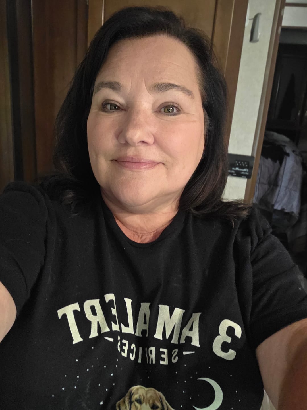 Customer photo review of 3 AM Alert Services Golden Shirt