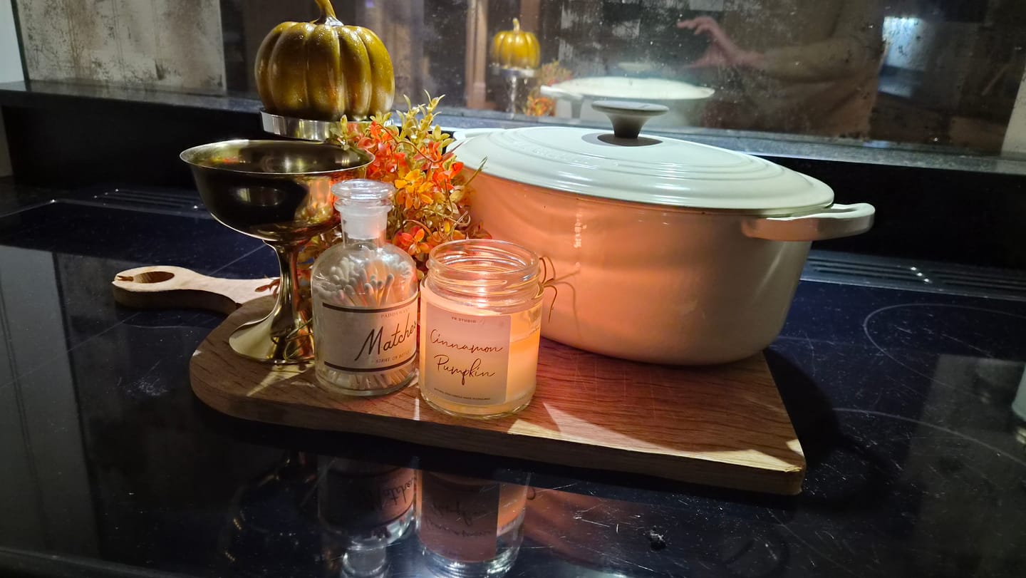 Customer photo review of Cinnamon Pumpkin Candle