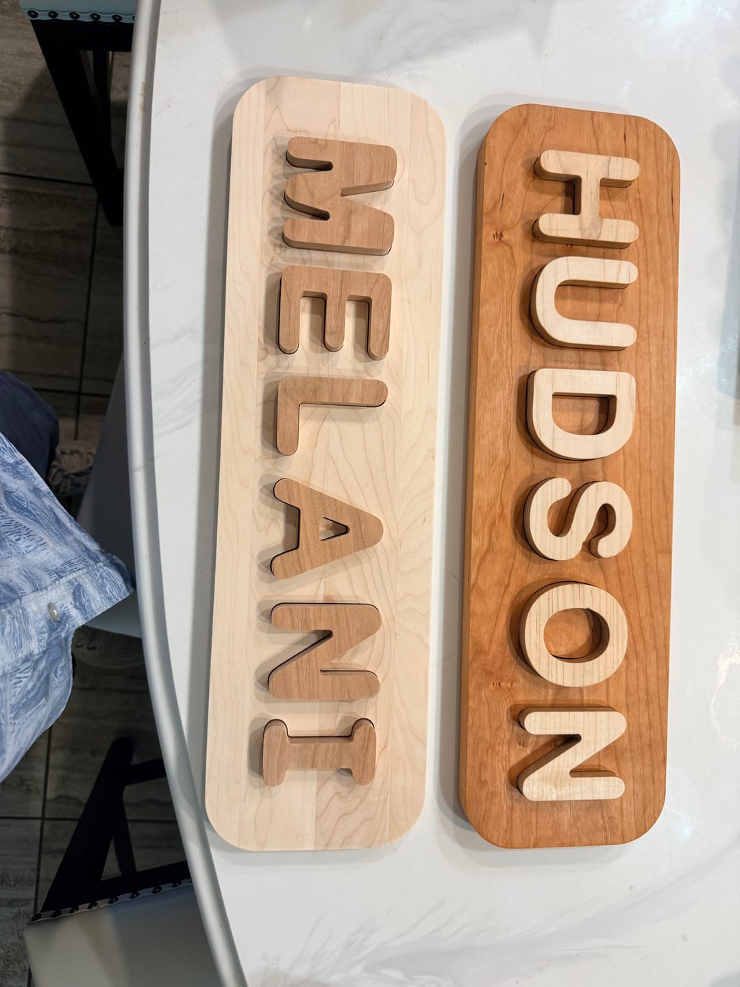 Customer photo review of Letter Puzzle Alphabet Digital File