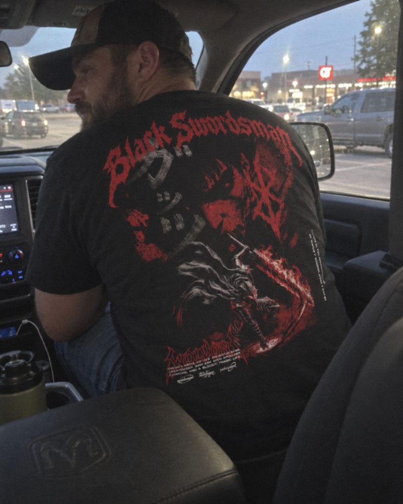 Customer photo review of Berserk | Guts – Black Swordsman  Oversized Heavyweight Washed Tee