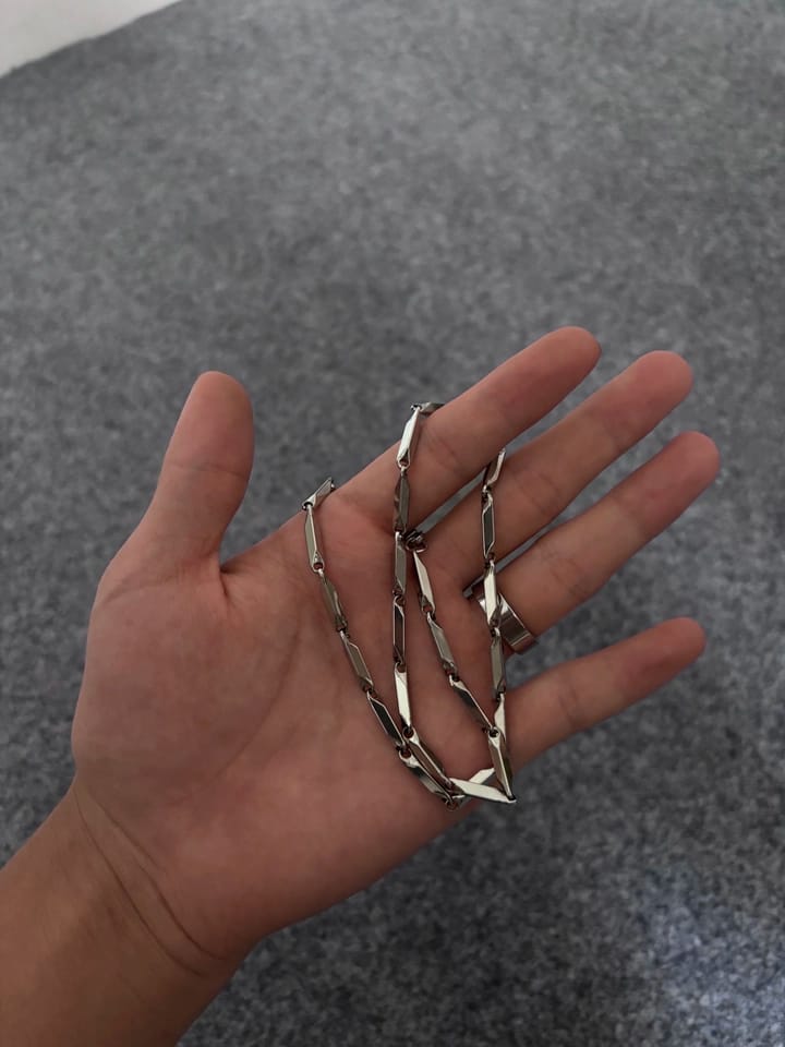 Customer photo review of Mobius Link Necklace