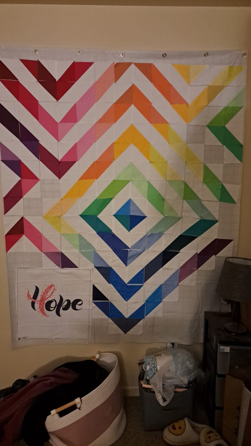 Customer photo review of Dotted Hope Fabric Panel