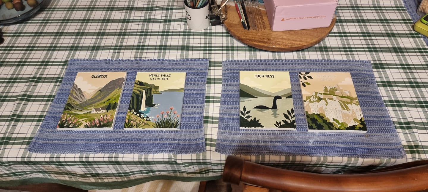 Customer photo review of 6 Mini Paintings - Loch Ness Set