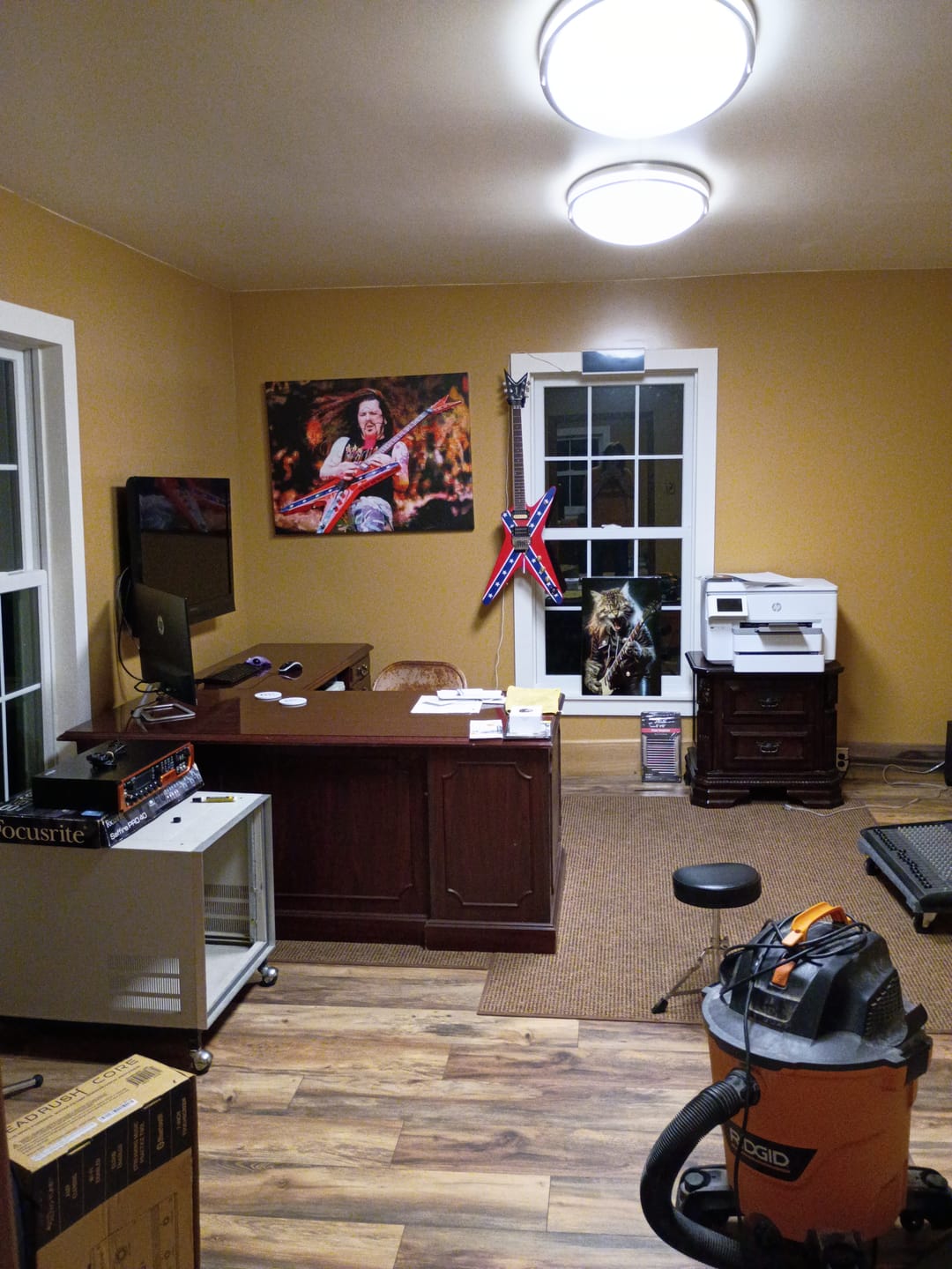 Customer photo review of Dimebag Canvas Wall Art, Abstract Dimebag Darrell Guitar Legend