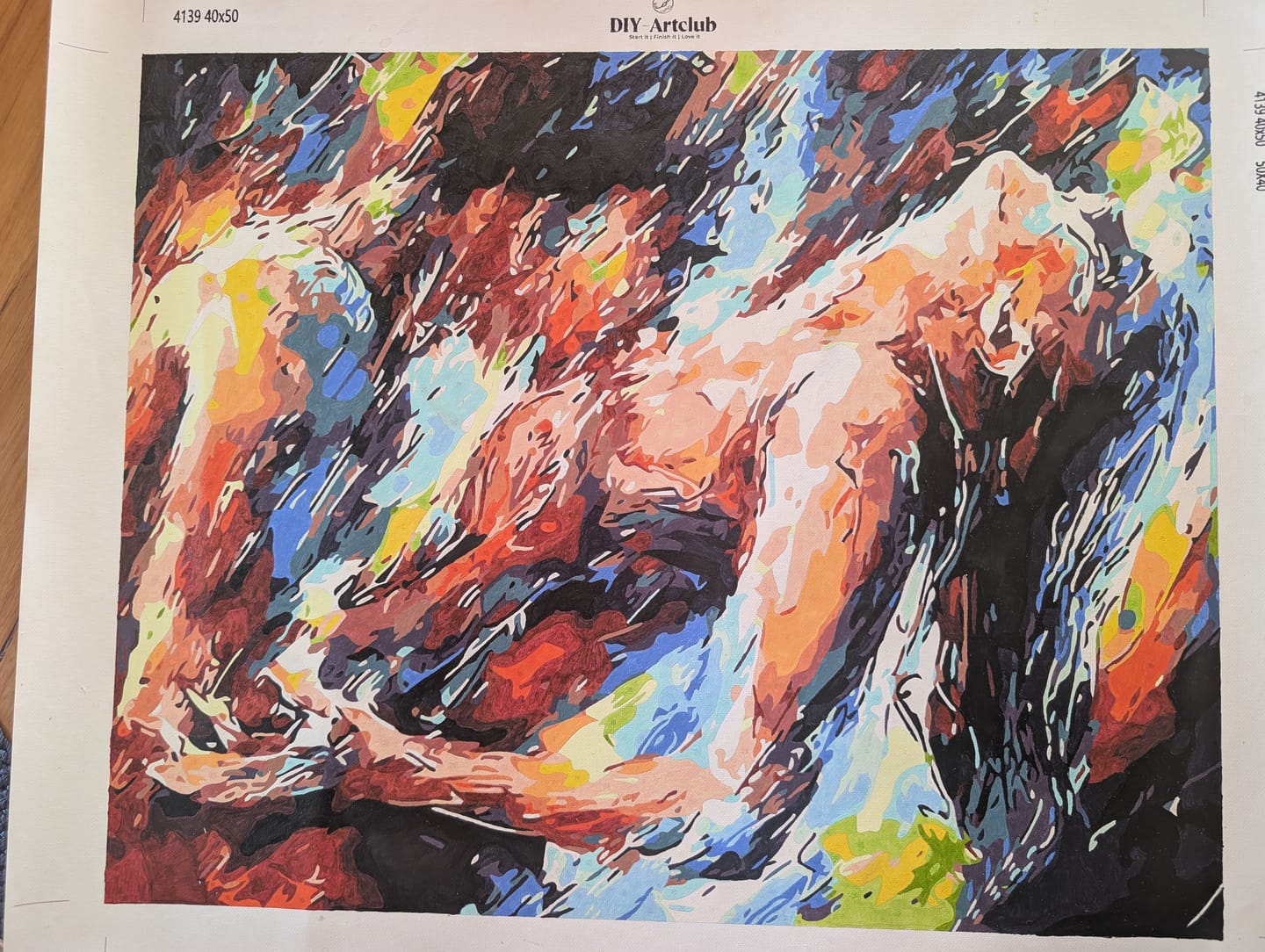 Customer photo review of Two Lovers | Paint by Numbers