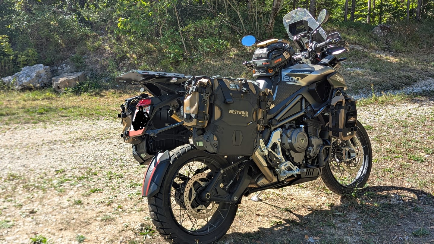 Customer photo review of Hussar Panniers Set