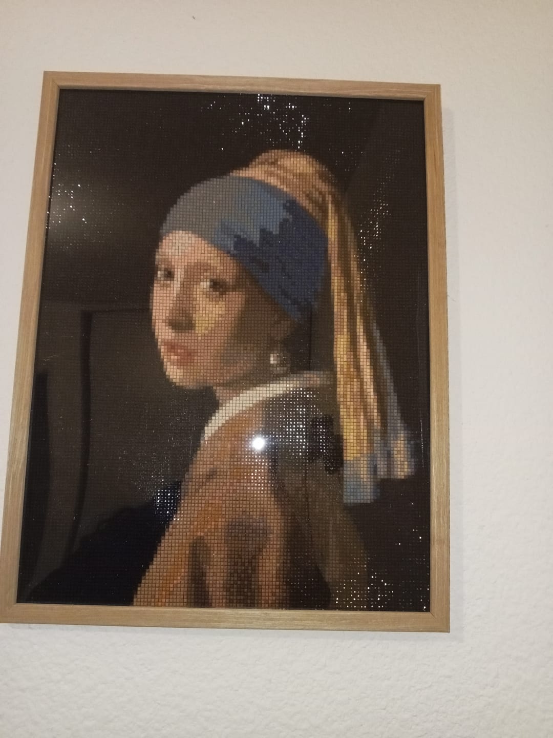 Customer photo review of Broderie Diamant - La Jeune Fille à la perle - Vermeer