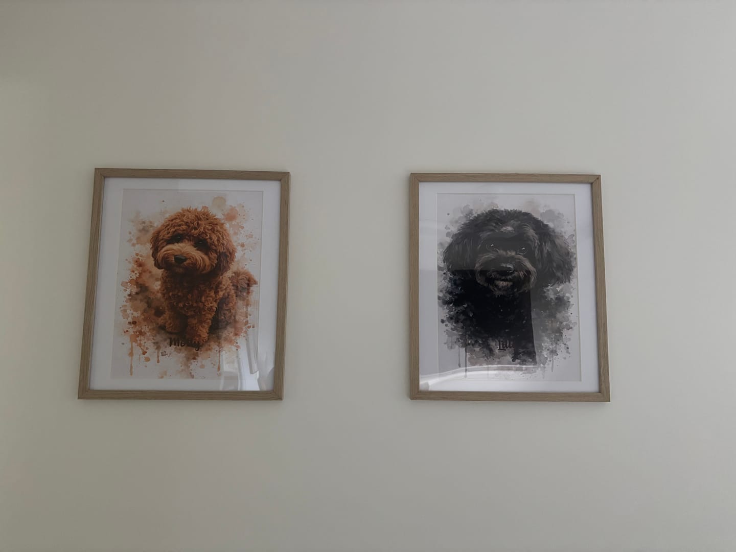 Customer photo review of Personalised Poster - Watercolour Realistic Portrait