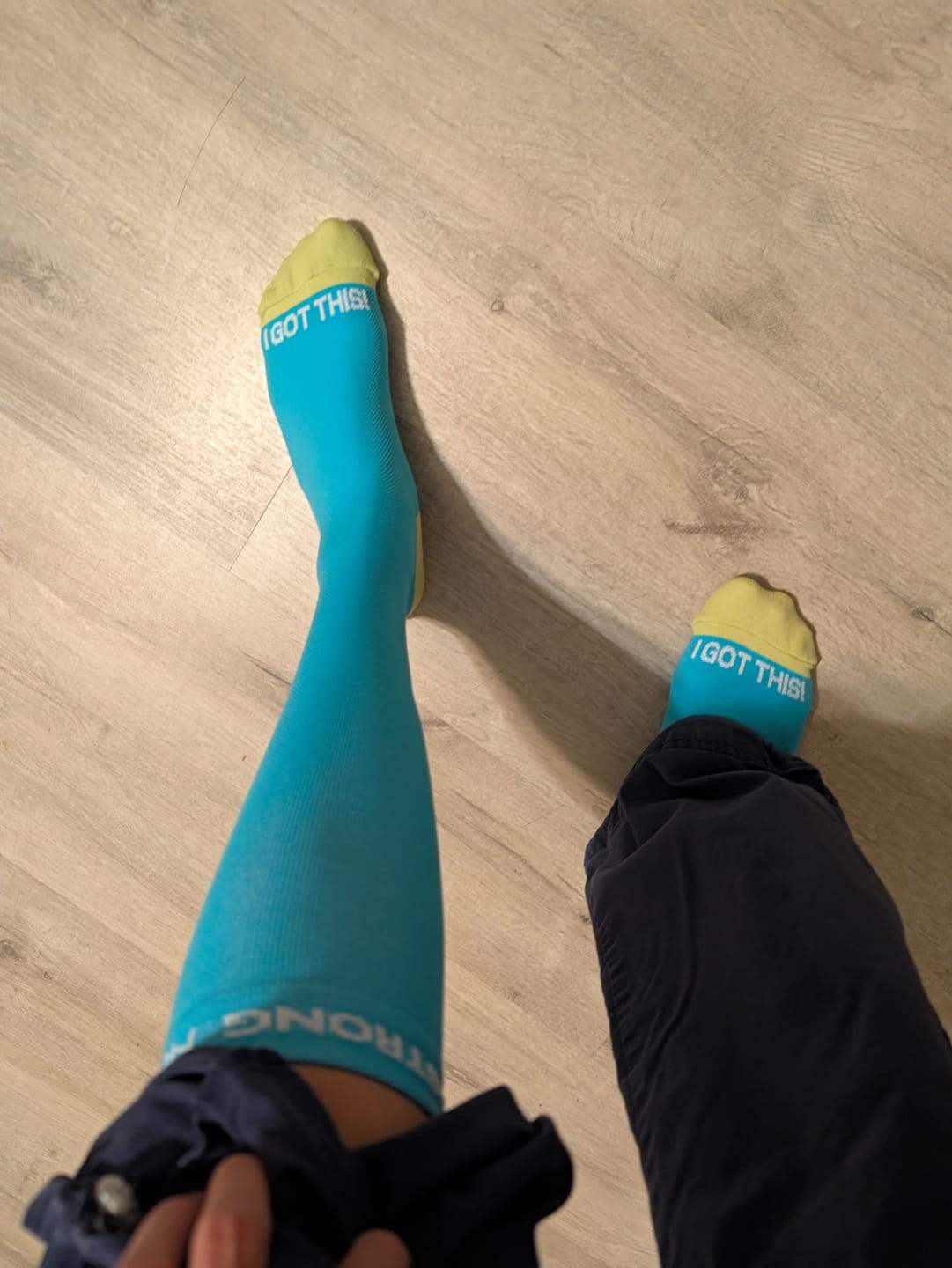 Customer photo review of NurseStrong Performance Compression Socks