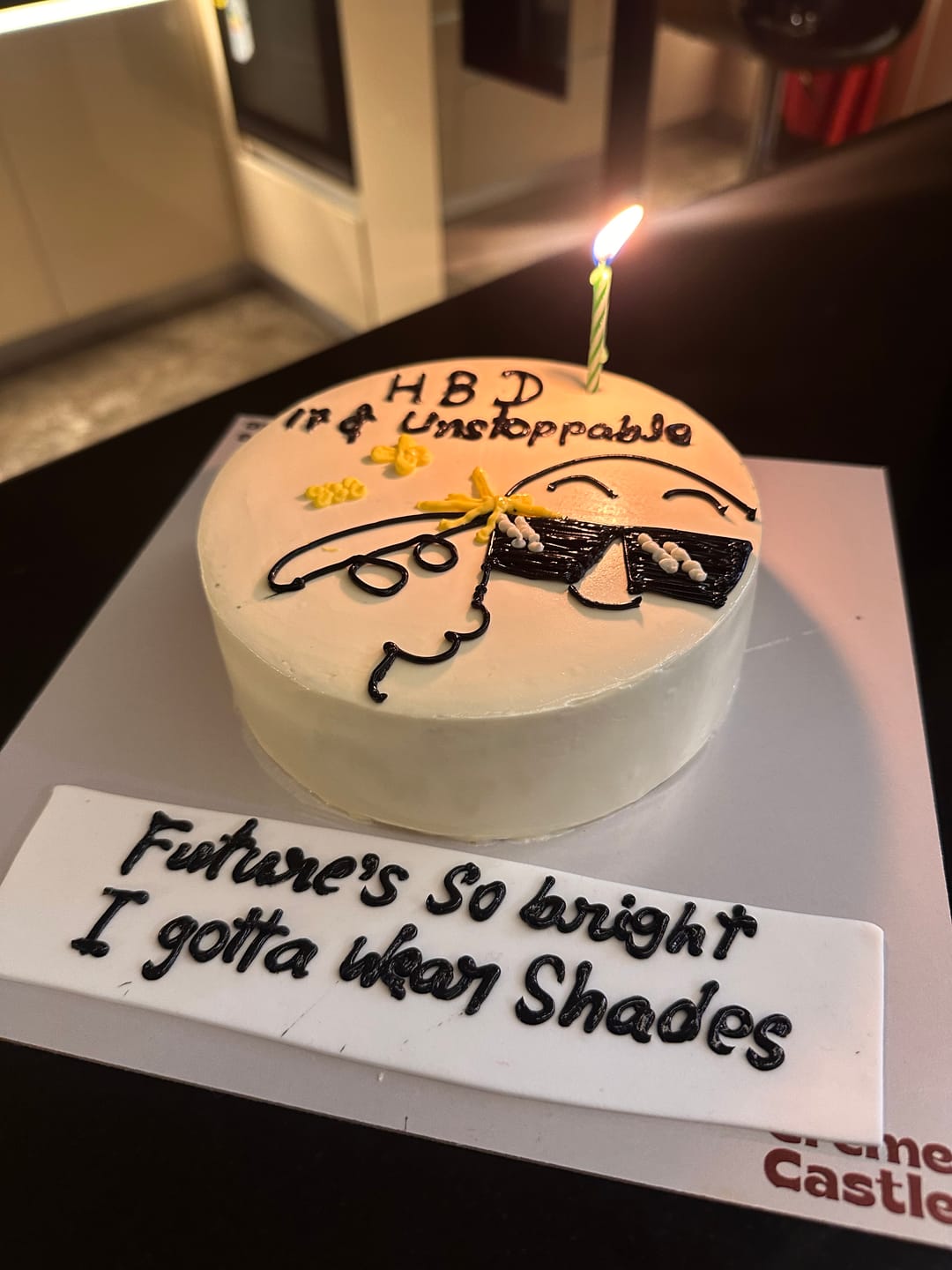 Customer photo review of Meme Theme Cake for Boyfriend