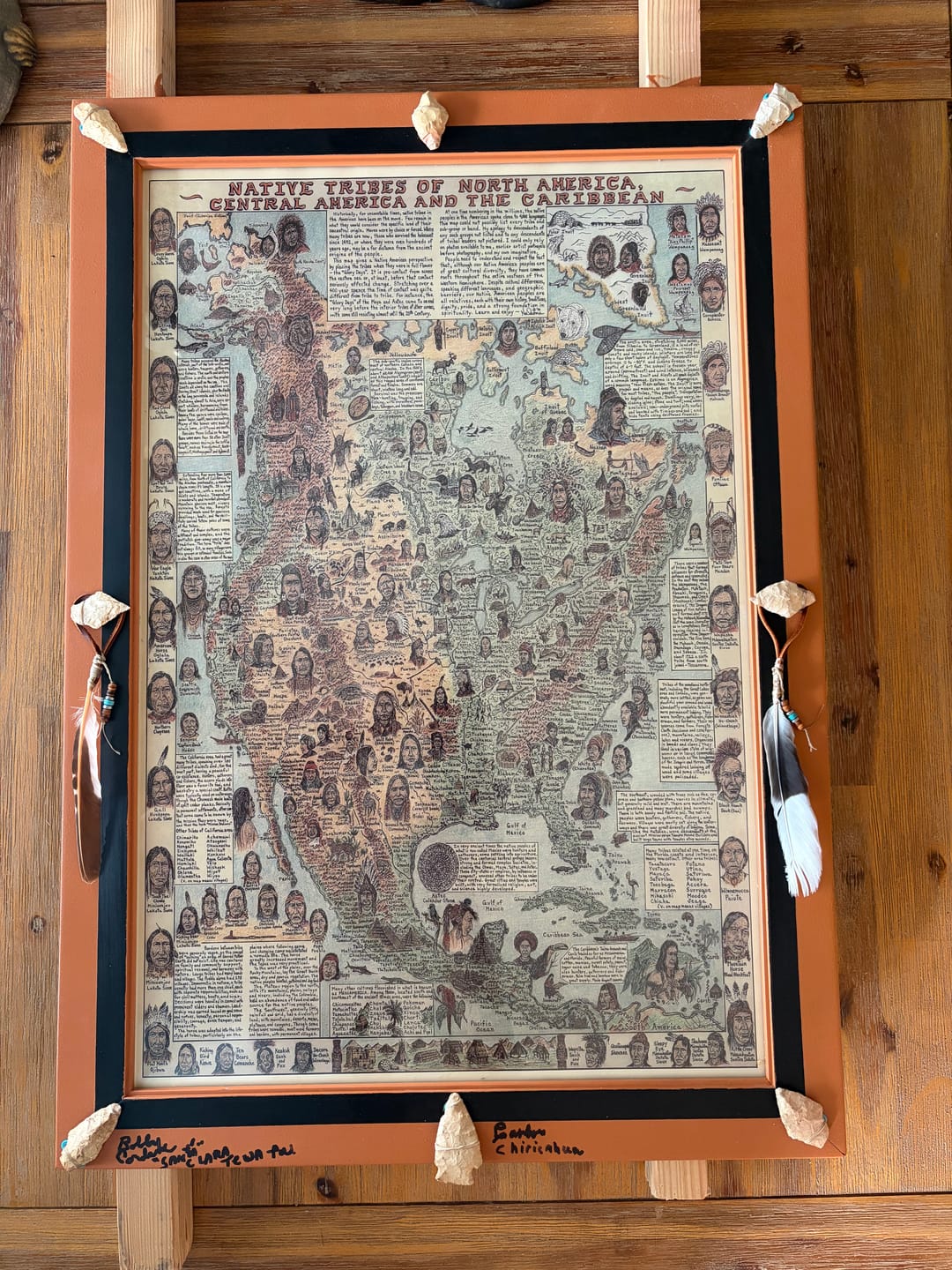 Customer photo review of Native American Maps Poster