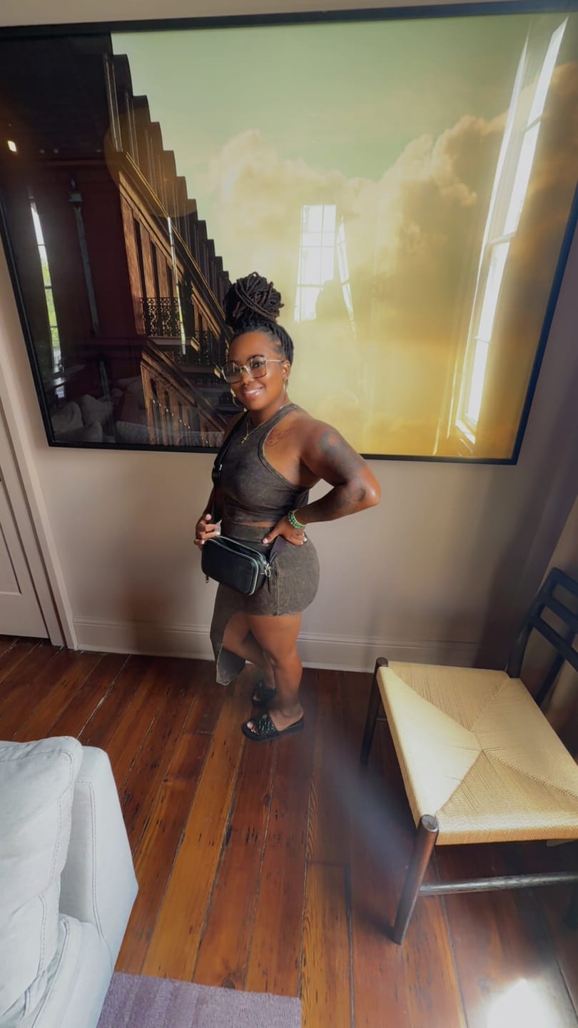 Customer photo review of Still Your Best Mineral Washed Top& Skirt SET
