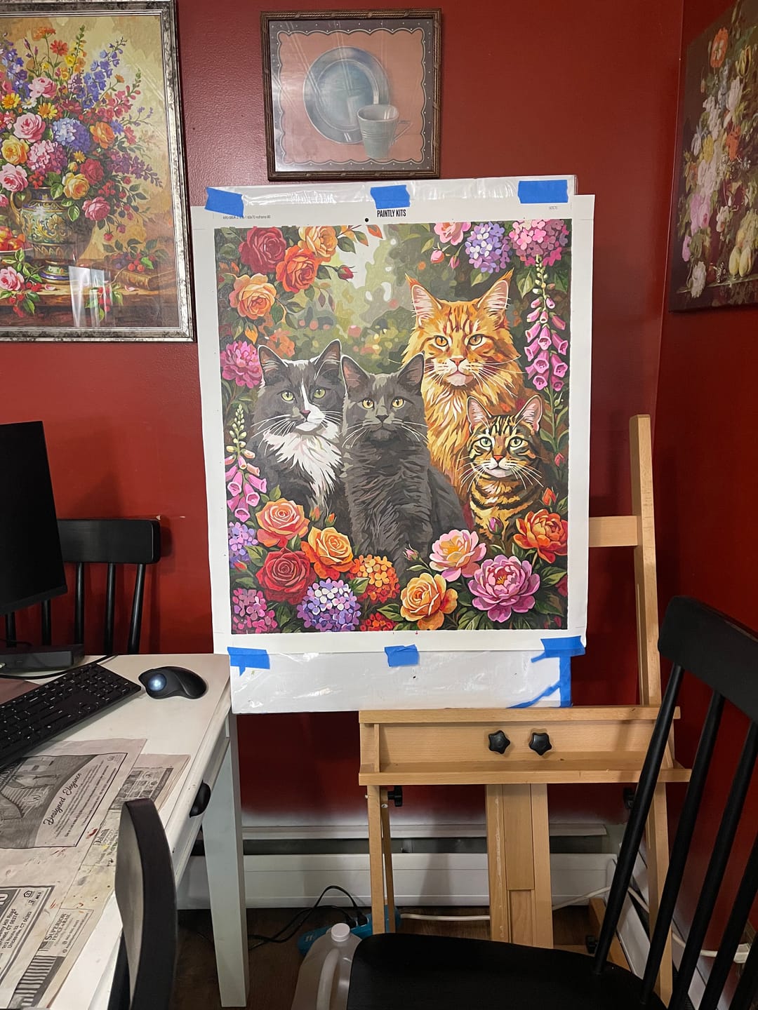 Customer photo review of Custom Paint by Numbers