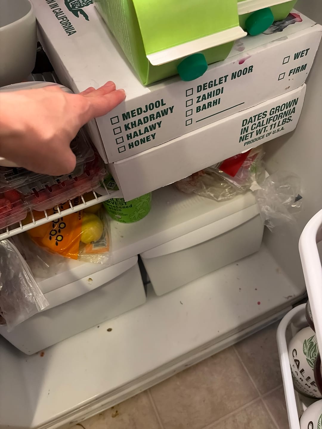 Customer photo review of Organic Premium Medjool Dates Box