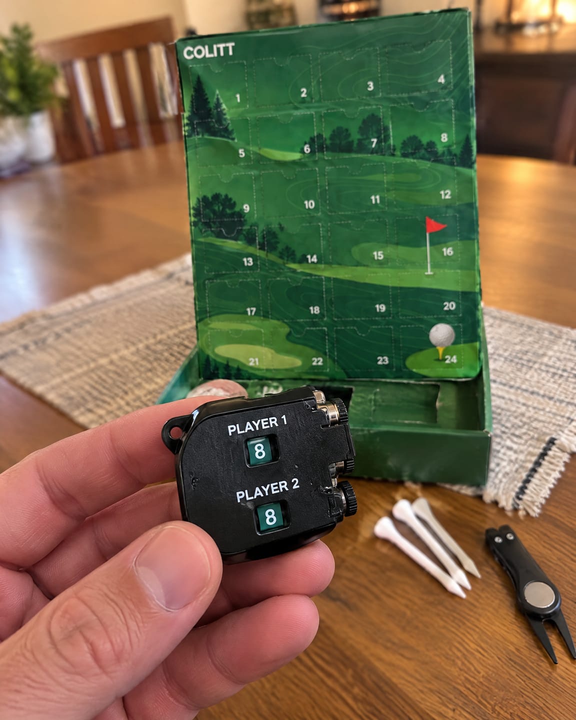 Customer photo review of Golf Advent Calendar
