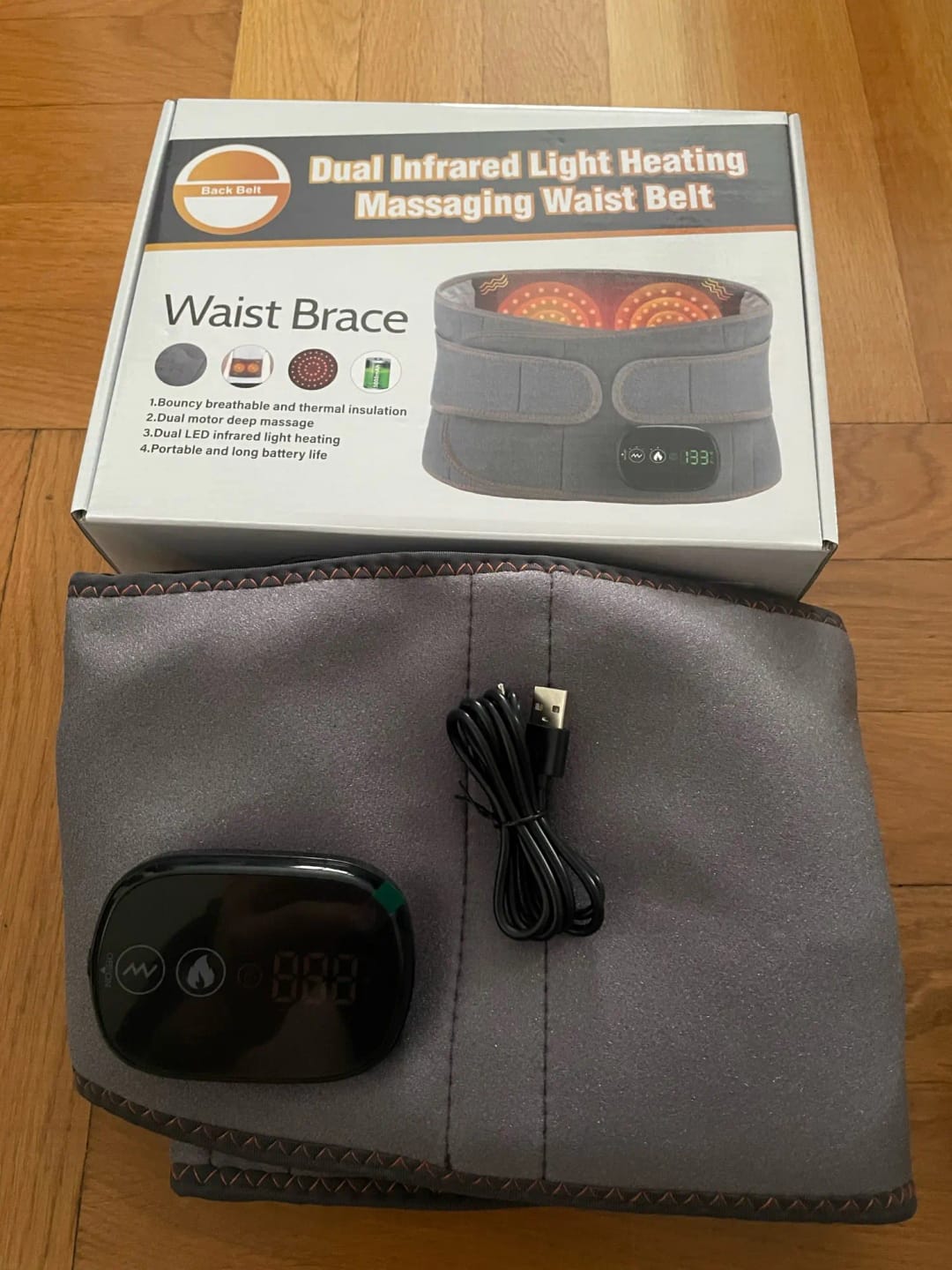 Customer photo review of STIMMAX Red Light Therapy Massage Belt