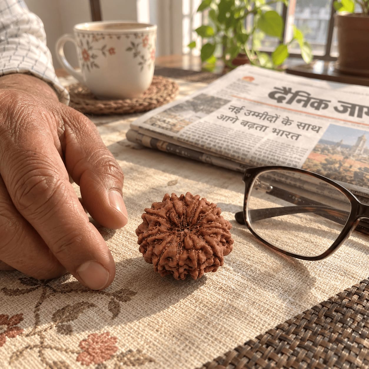 Customer photo review of 11 Mukhi Rudraksha (Nepali)