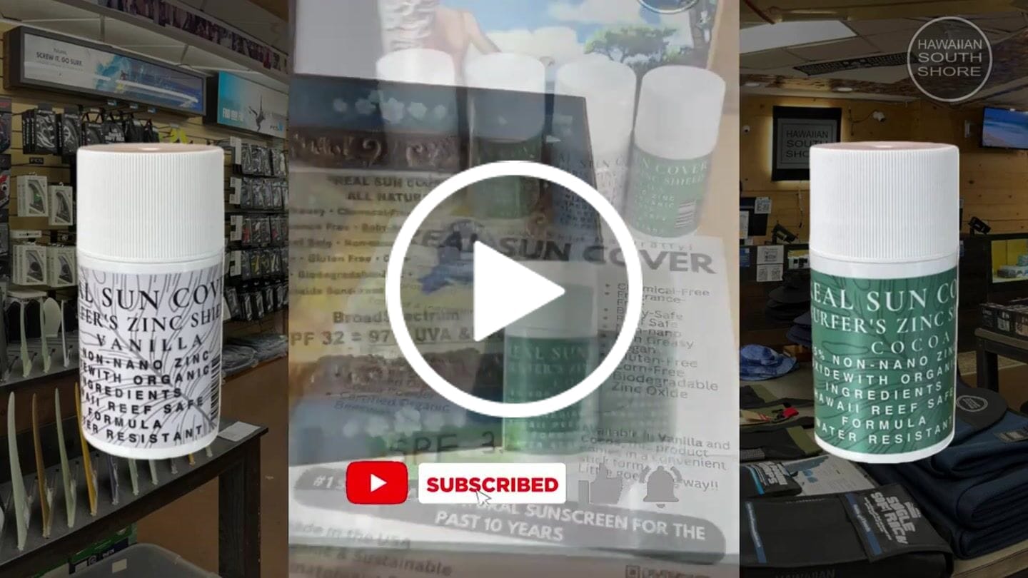 Customer video review of Real Sun Cover Sunscreen Surfers Zinc Shield Vanilla
