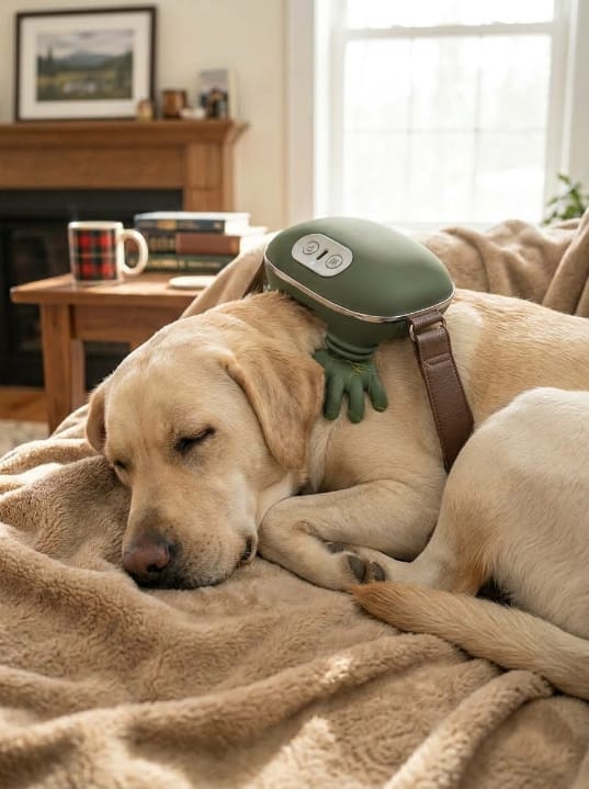 Customer photo review of Zavelix™ Dual-Use Red Light & Deep-Kneading Massager for People & Pets