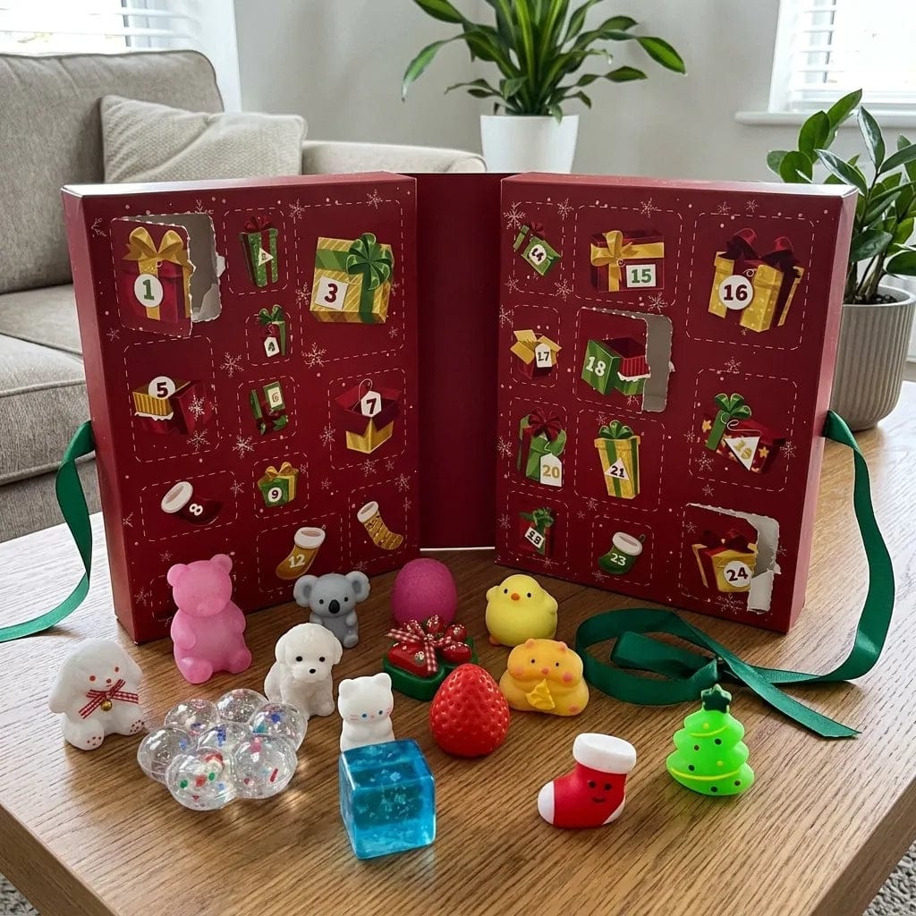 Customer photo review of Deluxe Santa’s Traditions™ 24-Day Jumbo Squishy Advent Calendar (3.3 lbs Edition)