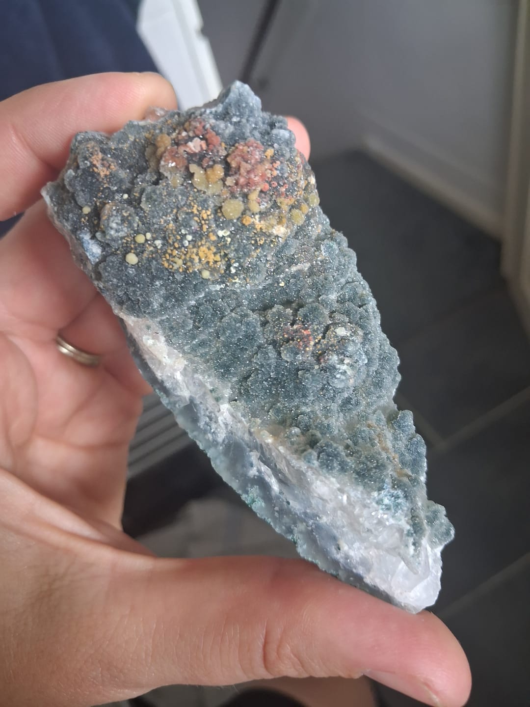 Customer photo review of Flower Amethyst / Zeolite slabs from Brazil