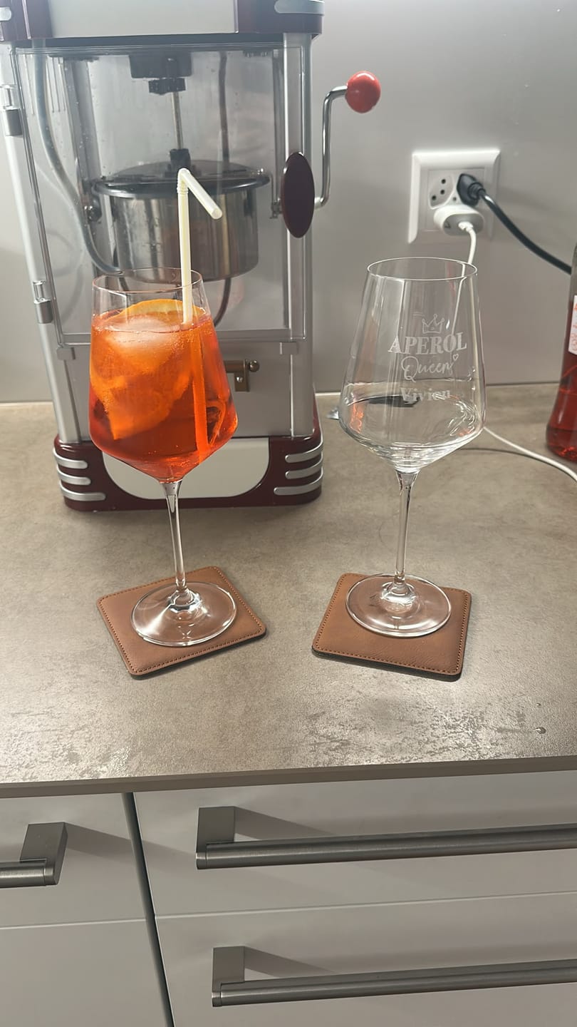 Customer photo review of Wildlederuntersetzer 2er Set